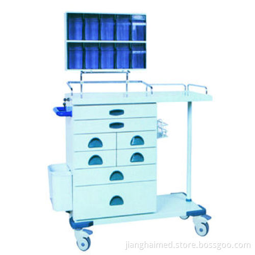 Top Medical Anesthesia Serving Trolley, Made of EPC Steel, ISO 9001 and CE Certified